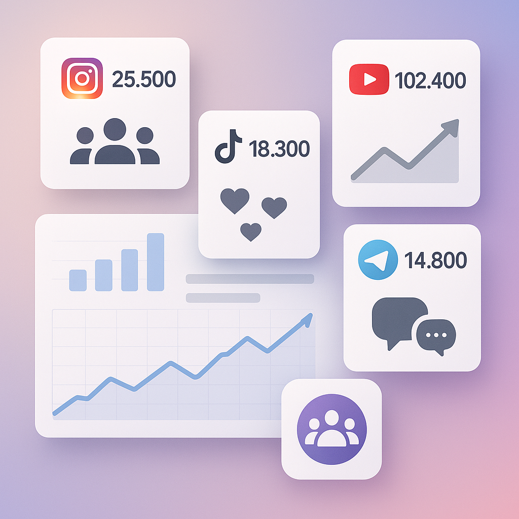 Compare SMM Panels for Instagram, TikTok, YouTube, Telegram